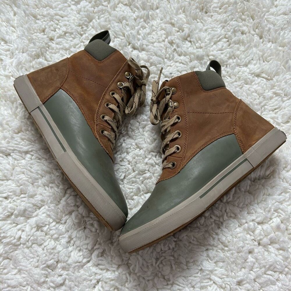Xtratuf Explorer Grade Leather Ankle Deck Boots Women’s Size 10
